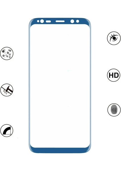 Ally Samsung Galaxy S8 Için Kavisli Full Ön Arka Cam KORUYUCU-(5775) - MBN3021-2226