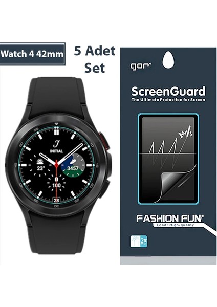 Gor Sm Galaxy Watch 4 42MM Darbe Emici Ekran Koruyucu 5 Adet SET-(5775) - MBN3977-5757
