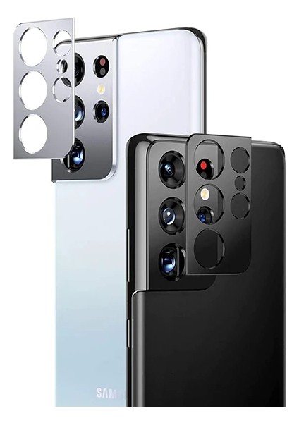 Sm Galaxy S21 Ultra 3D Metal Kamera Koruyucu Metal LENS-(5775) - GMS7270-9871 fırsatları