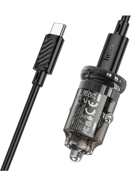 Hoco Z53 Sight Single PD30W Type-C Girişli Araç Çakmaklık Hızlı Şarj Aleti + - GMS7018-2636 fırsatları