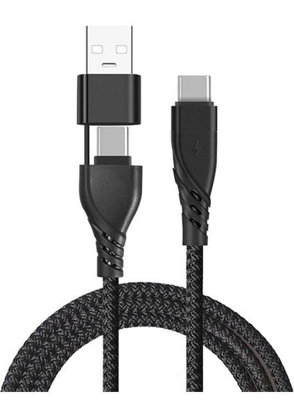 Ally 2in1 USB Type C To Pd Kablosu+Usb KABLO-(5775) - BKS4980-4712