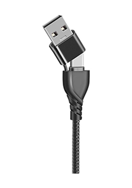 Ally 2in1 USB Type C To Pd Kablosu+Usb KABLO-(5775) - BKS4980-4712