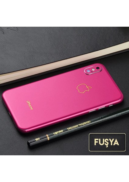 Iphone x Xs Gold Logolu Yazılı Sticker KAPLAMA-(5775) - 1OL9548-5505 modelleri