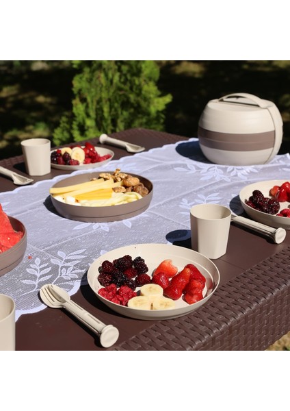 32 Parça Piknik Seti Yuvarlak Kamp Seti modelleri