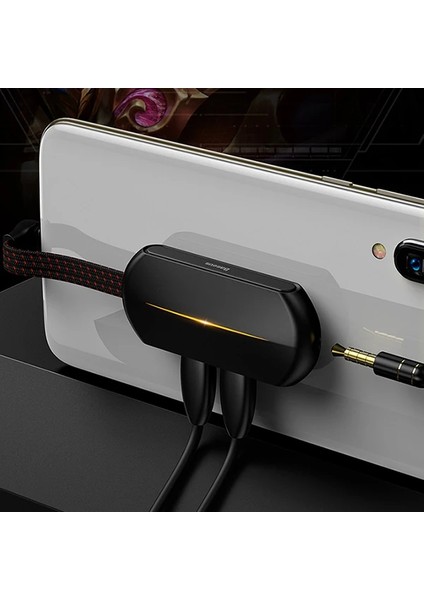 Baseus L47 3in1 2x iPhone Lightning Başlık ve 3.5mm Kulaklık Çıkışlı Şarj A - BKS8114-8764