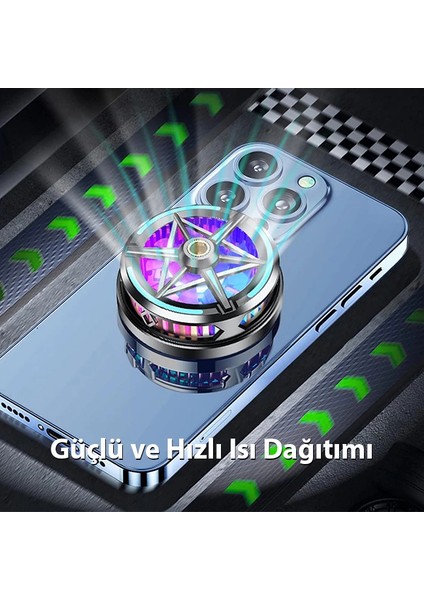 Ally S6 Manyetik Cep Telefon Soğutma Fanı Radyatör SOĞUTUCU-(5775) - GMS2829-2930 modelleri