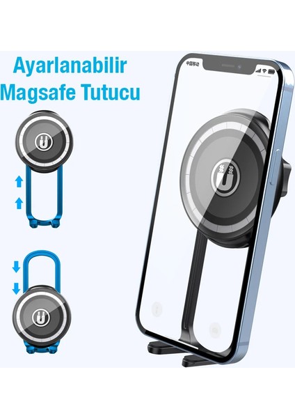 Ally Le-10 Magsafe Araç Içi Torpido Üstü Telefon TUTUCU-(5775) - FKU2376-6747 modelleri