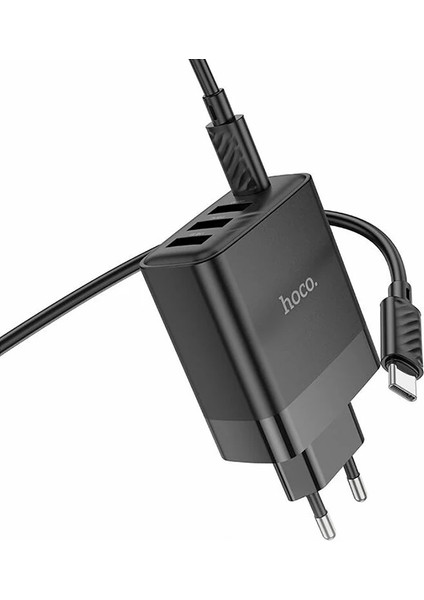 Hoco C127A PD45W(1C3A) Hızlı Şarj Aleti + Type-C To Type-C Kablo SETI-(5775) - CDY3140-7039