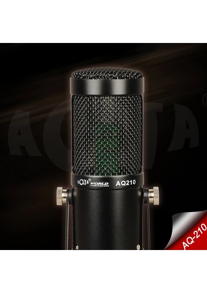 AQ210 Condenser Stüdyo Profesyonel Kayıt ve Yayın Mikrofonu STUDIO-(5775) - CDY3963-9185