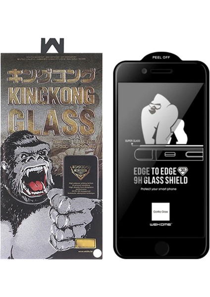 Wk iPhone Se3-Se2 Iphone 8-7 Kingkong Curved Tempered Cam Ekran KORUYUCU-(5775) - FKU3655-3677