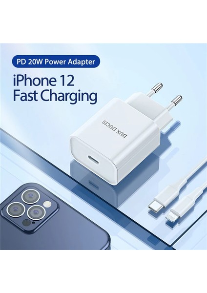 Dux Ducıs C50 Pd 20W Hızlı Şarj Aleti 20W Usb-C Güç ADAPTÖRÜ-(5775) - MBN2971-3937