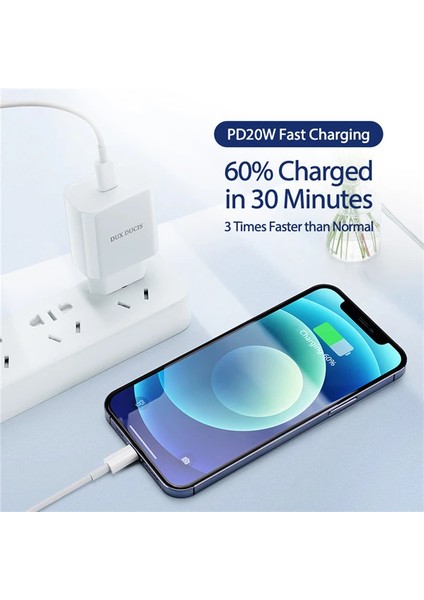Dux Ducıs C50 Pd 20W Hızlı Şarj Aleti 20W Usb-C Güç ADAPTÖRÜ-(5775) - MBN2971-3937