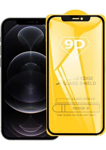Ally Iphone 12/12 Pro 6.1 9d Full Glue Tempered Cam Ekran KORUYUCU-(5775) - MBN1810-9032