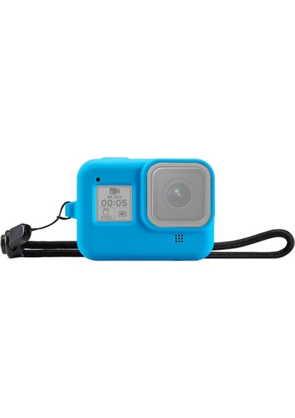 Puluz PU428B Gopro Hero8 Için Silikon Koruma Kılıfı+Wrist STRAP-(5775) - AGT6426-4719
