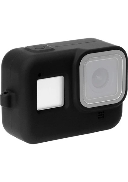 Puluz PU428B Gopro Hero8 Için Silikon Koruma Kılıfı+Wrist STRAP-(5775) - AGT6426-4719