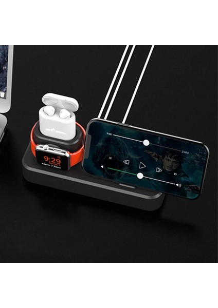 Ally 3in1 Charging Base Iphone+ Iwatch+ Ipods Silikon Şarj STANDI-(5775) - GMS4797-4114 fırsatları