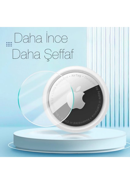 Ally Apple Airtag Ön Taraf Çizik ve Yüzey Koruyucu Jelatin FILM-(5775) - MDE3032-8734