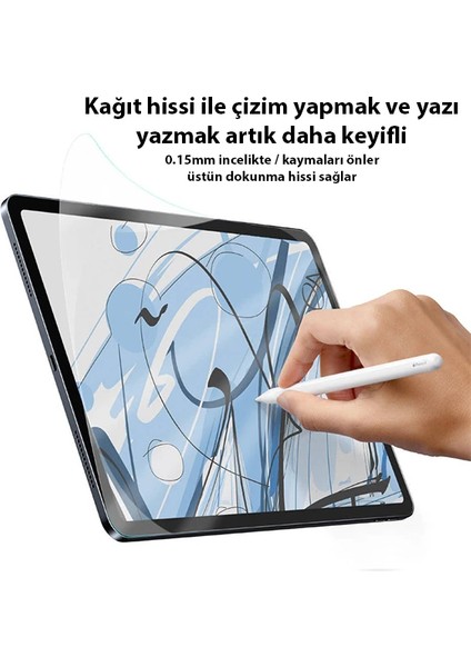 Baseus Paper Like iPad Mini 6 (2021) ve Mini 7 (2024) 0.15MM Darbe Emici Ekran Koruy - MBN4698-6364