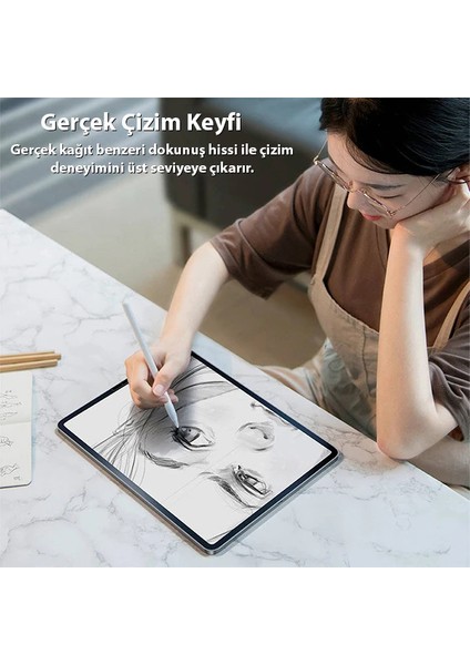 Baseus Paper Like iPad Mini 6 (2021) ve Mini 7 (2024) 0.15MM Darbe Emici Ekran Koruy - MBN4698-6364