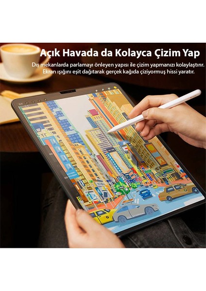 Baseus Paper Like iPad Mini 6 (2021) ve Mini 7 (2024) 0.15MM Darbe Emici Ekran Koruy - MBN4698-6364