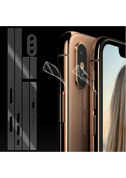 Iphone Xxs 5.8 Hidrojel Hayalet Yan Alt Üst Kamera KAPLAMA-(5775) - BKS9862-6295