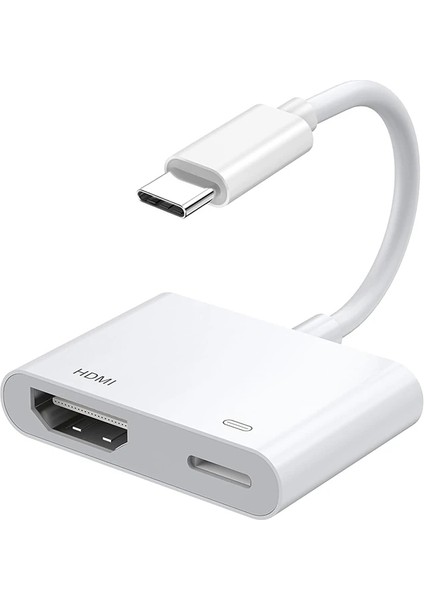 Ally Iphone 15 Type-C To Type-C + HDMI Çevirici Kablo Dijital Av ADAPTÖRÜ-(5775 - MBN2339-7475