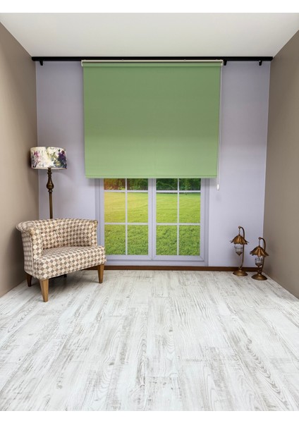 Donatti Stor Perde Ithal Mat Polyester Yeşil P1570