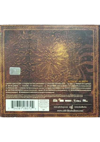 Dikkat CD Akhenaton – Black Album CD