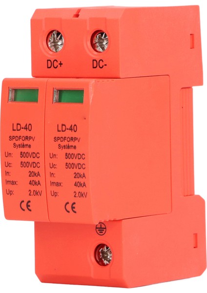 Pv Aşırı Gerilim Koruma Cihazı Fotovoltaik Devre Kesici Koruyucu 2p 20‑40KA Dc 500V (Yurt Dışından) fırsatları