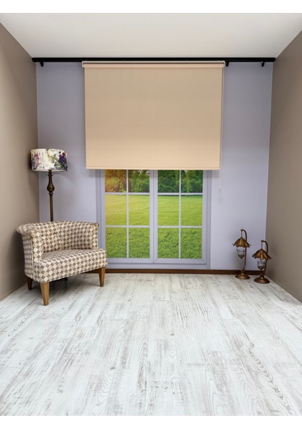 Donatti Stor Perde Ithal Mat Polyester Koyu Krem P1100