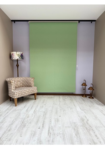 Donatti Stor Perde Ithal Mat Polyester Yeşil P1570