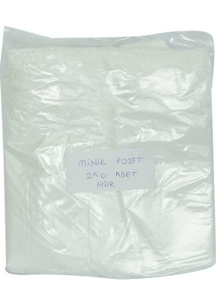 Fırsat Byr Ekonomik Mini Boy Atlet Hışır Poşet 30X20 cm Ince Beyaz 250 Adet 1 Paket Yeni