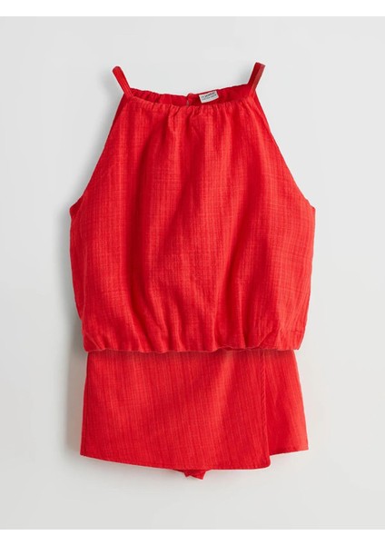 Lcw Kids Halter Yaka Kız Çocuk Bluz ve Şort Etek (S5)