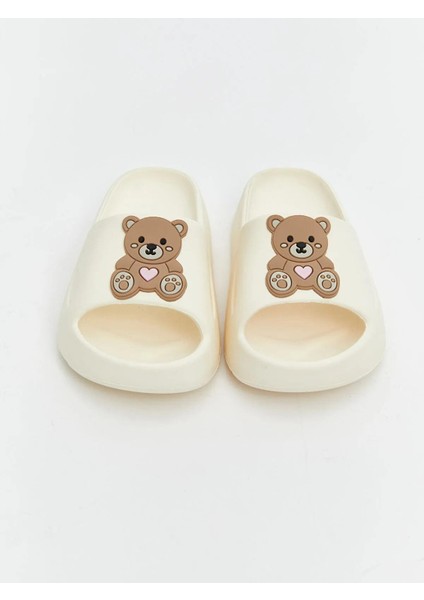 Lcw Steps Ayı Teddy Baskılı Kız Çocuk Terlik (S5) modelleri