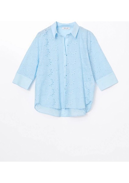 Lcw Vision Ajurlu Oversize Kadın Gömlek (S5) indirimleri