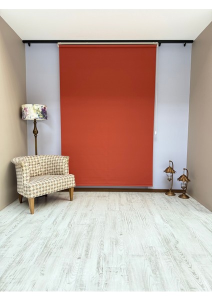 Donatti Stor Perde Ithal Mat Polyester Kiremit Rengi P1735