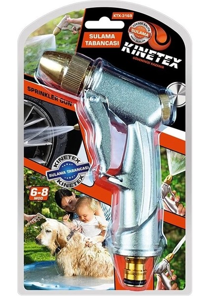 Sulama Tabancası 6-8mod - Çelik Basınçlı (5047)