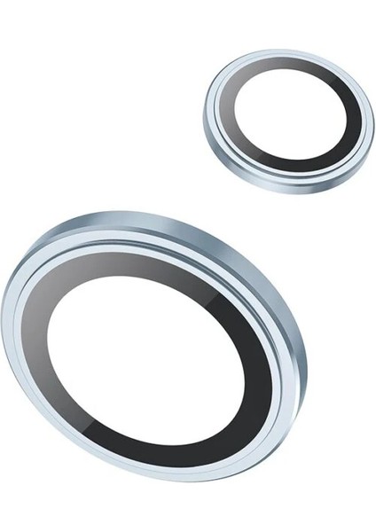 Hoco Crystal Clear iPhone 15-15 Plus Hd 3D Metal Çerçeveli Kamera Koruyucu Lens-(5 - FKU6648-9568 indirimleri