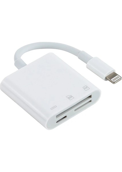 Ally NK-101Y Pro 3 In 1 Iphone Lightning To Sd-Tf Çevirici ADAPTÖR-(5775) - MBN6919-6999
