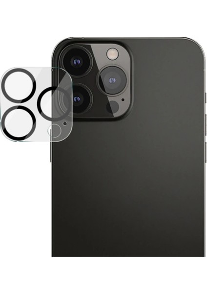 Ally Iphone 13 Pro-13 Pro Max 3D Full Tempered Glass Cam Kamera KORUYUCU-(5775) - BKS4333-6951