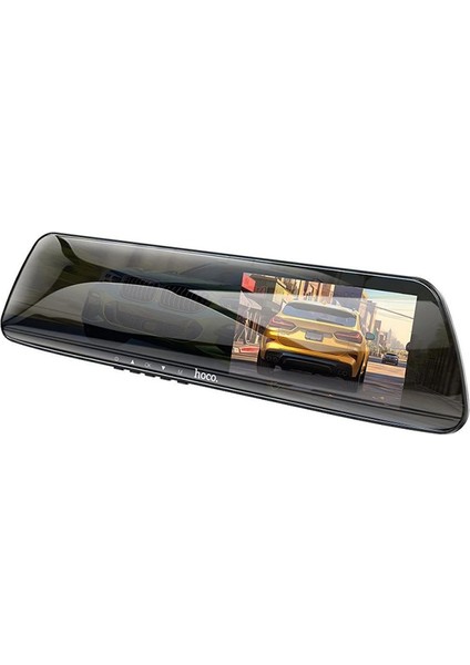 Hoco Dv4 Dvr Ön ve Arka Sürüş Kaydedici 45 Inç LCD Dikiz Aynası Araç Kamera - MBN7780-7228