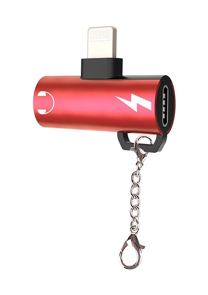 Iphone 14-13-12-11 Dual Lightning Girişli Şarj Dönüştürücü Başlık Adaptö - FKU6664-1896