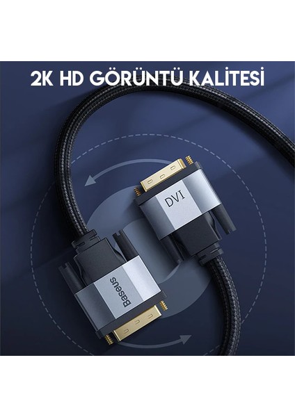 Baseus Enjoyment Series DVI To DVI Hdtv Projector Kablo 3 METRE-(5775) - AGT1944-1042