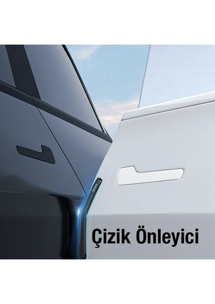 Baseus T-Space 6 Parça Tesla Araç Kapı Çizik Önleyici Tampon Koruma SETI-(5775) - GMS3805-2720
