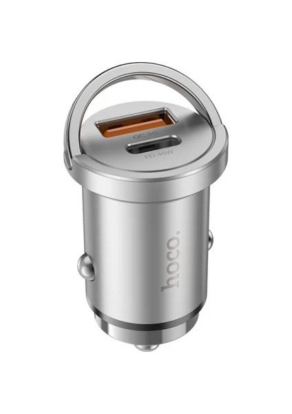 Hoco NZ10 Handy PD45W+QC3.0 Araç Şarj Başlığı ve Type-C To Type-C KABLO-(5775) - CDY2683-8341