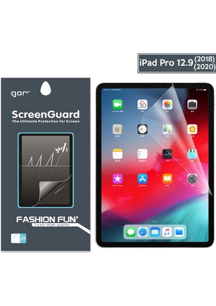 Gor Apple iPad Pro 12.9 (2021)- (2020)- (2018) Darbe Emici Ekran KORUYUCU-(5775) - MBN4216-2046