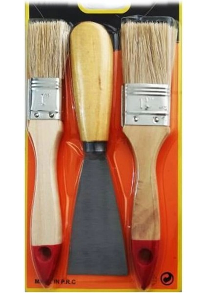 Boya Kestirme Fırça- Spatula Seti 3lü (5047)