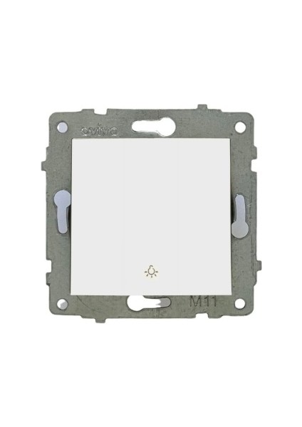 Grano Beyaz Zil Anahtarı Light Çerçeve Hariçtir