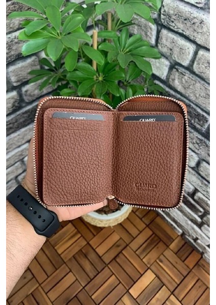 Hakiki Deri Taba Fermuarlı Mini Erkek Cüzdanı (T260) fiyatları