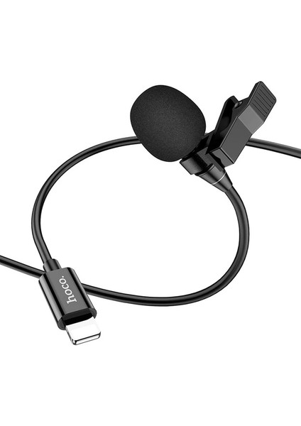 Hoco L14 iPhone Lightning Kablolu Profesyonel Yayıncı Yaka Mikrofonu 2MT-(5775) - MBN9460-9057
